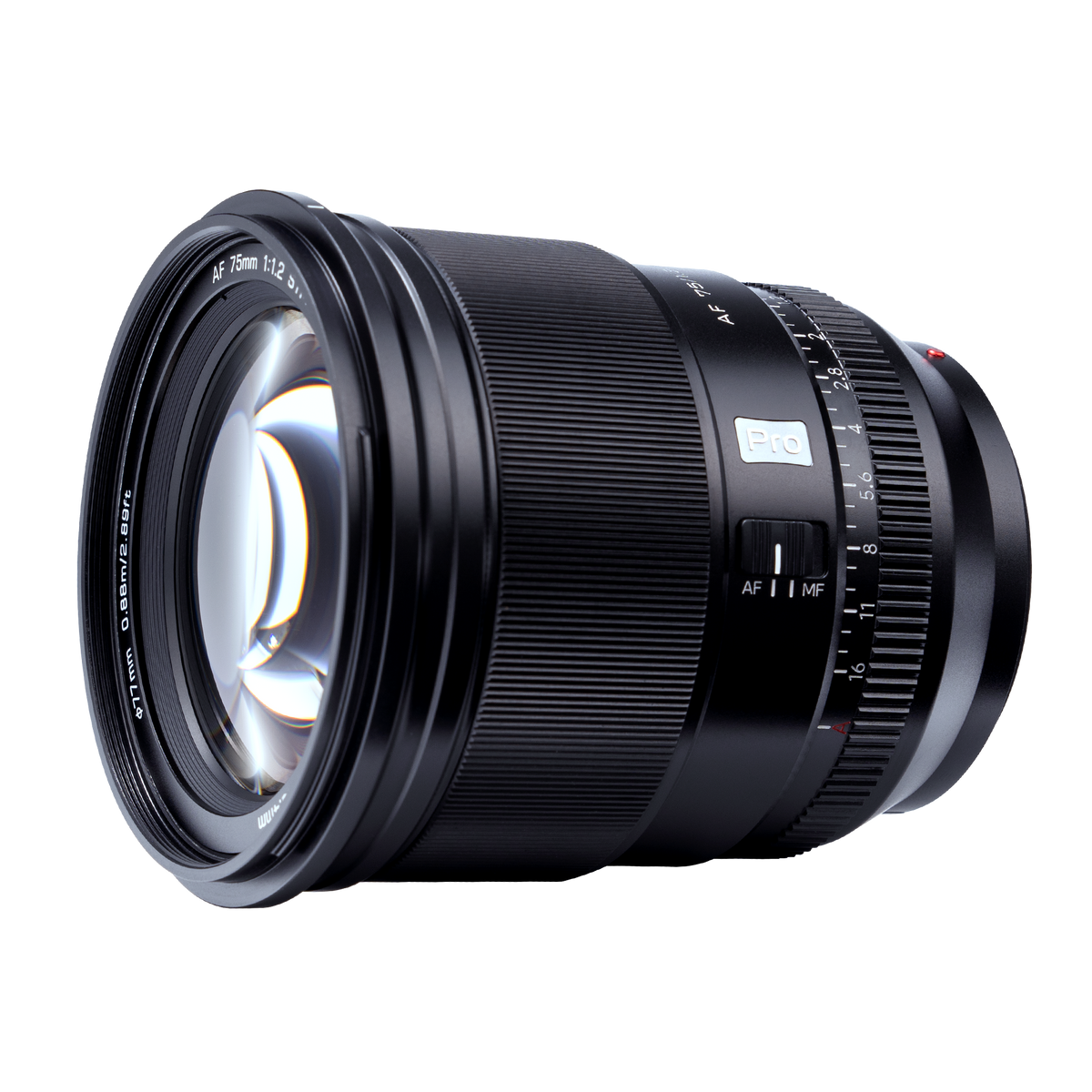 Lens AF 75mm F/1.2 Pro with Sony E mount