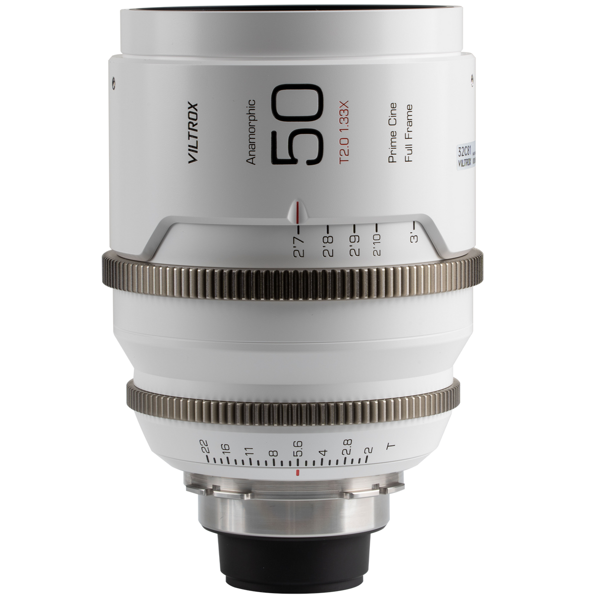 Anamorphic cine lens 50mm T/2.0 1.33x with PL mount